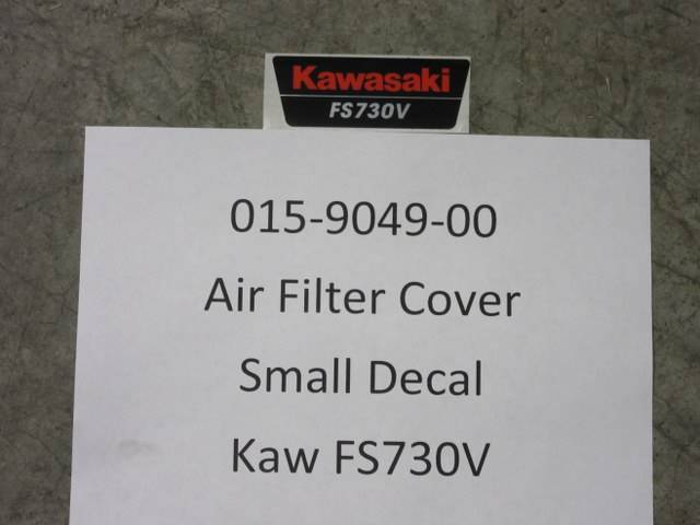 015-9049-00 - Bad Boy MowersKaw FS730V Air Filter Cover Decal New Style Small Decal 015904900