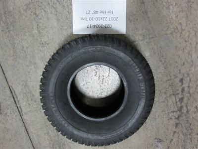 022-2024-17 - Bad Boy Mowers2017 22x10-10 Tire for the 48" ZT fits the 022-2018-00 022202417