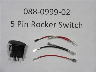 088-0999-02 - Bad Boy Mowers5 Pin Rocket Light Switch 088099902