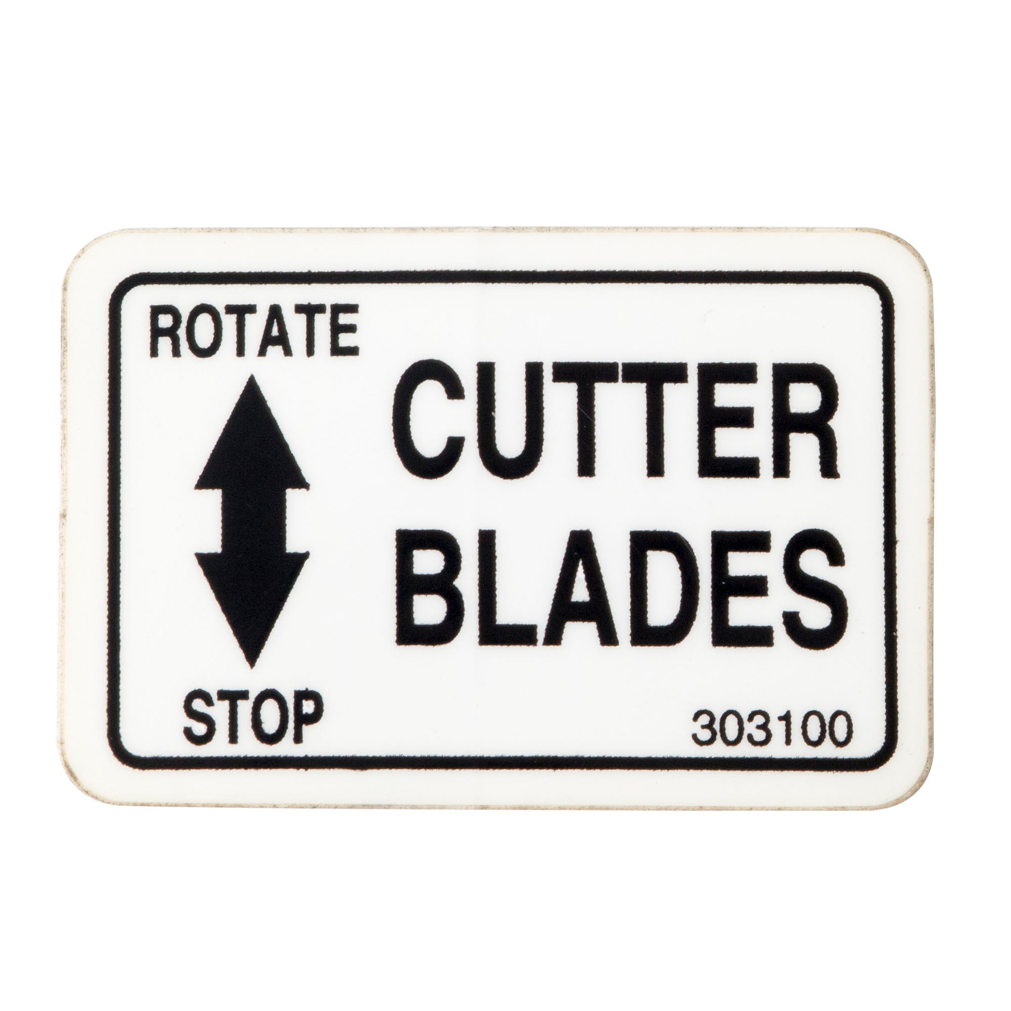 Exmark 1-303100 Cutter Blade Decal