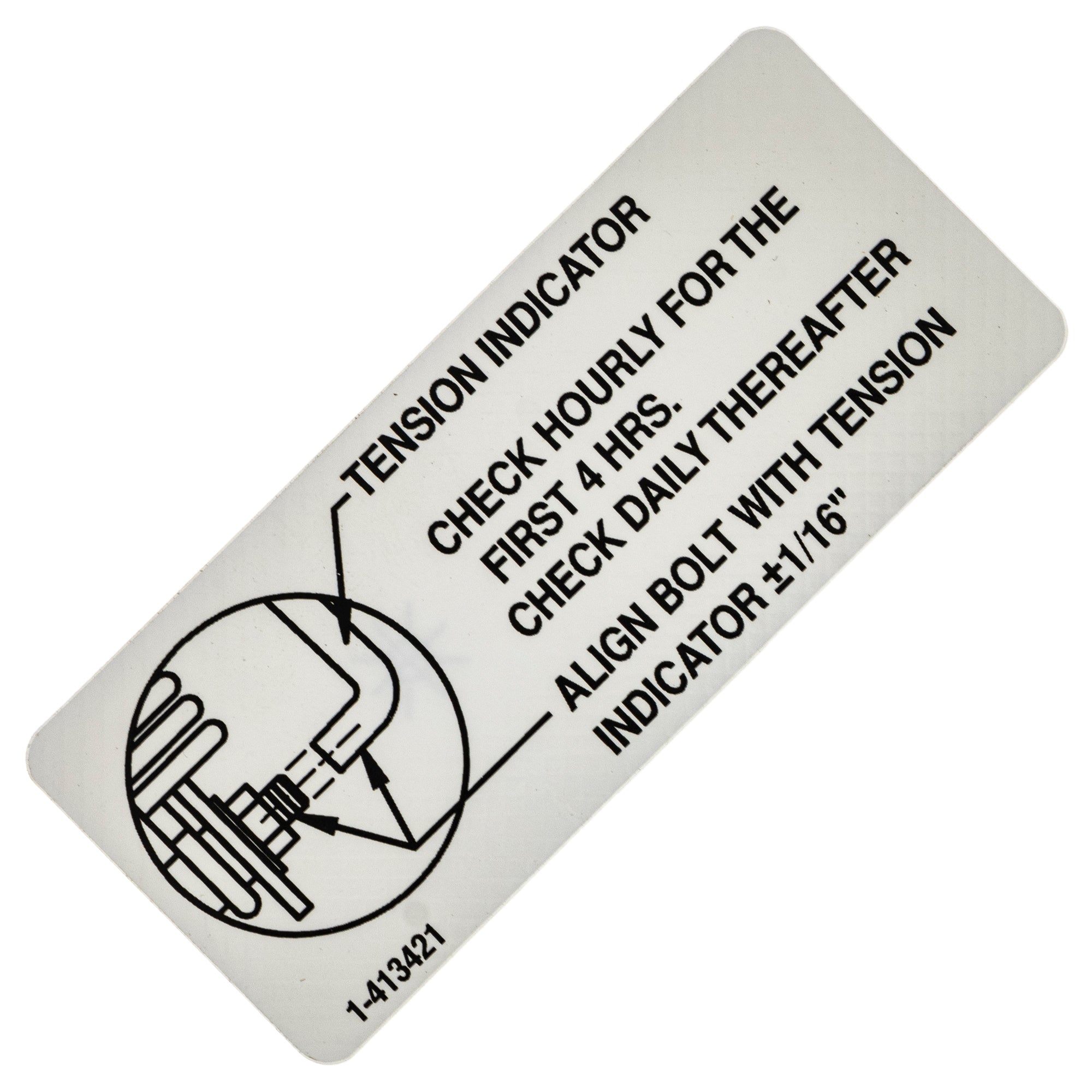 Exmark 1-413421 Indicator Decal