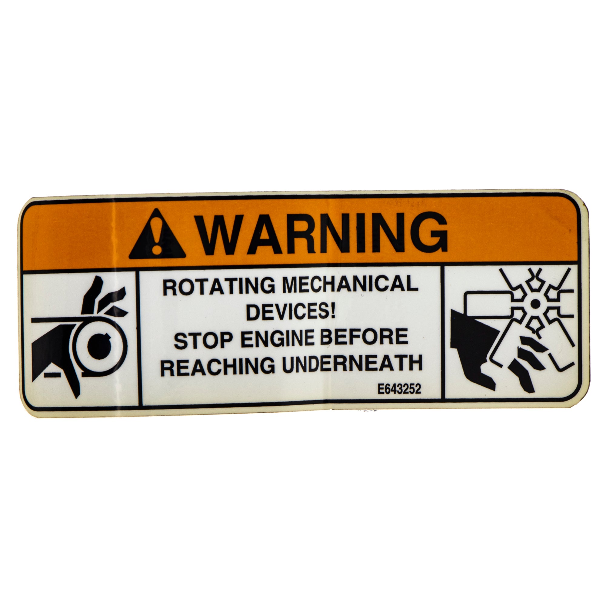 Exmark 1-643252 Rotating Devices Decal