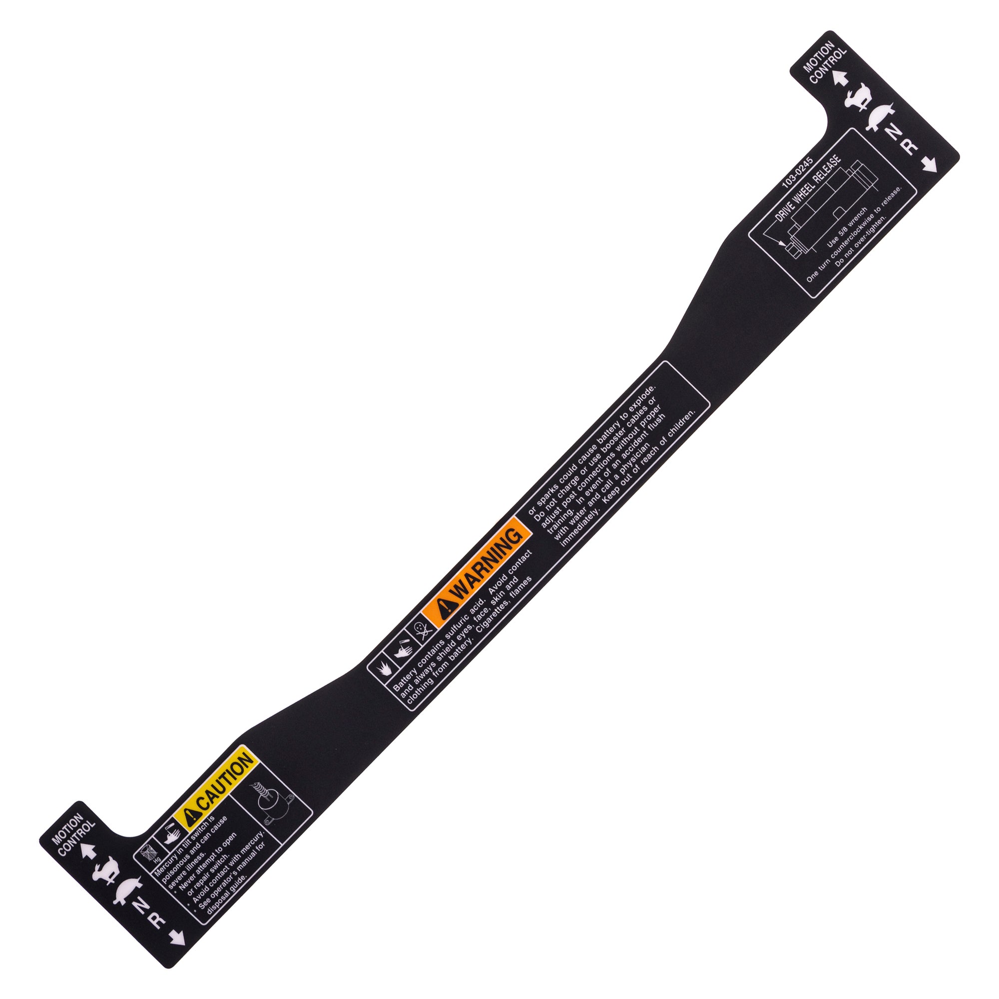 Exmark 103-0245 Top Console Decal