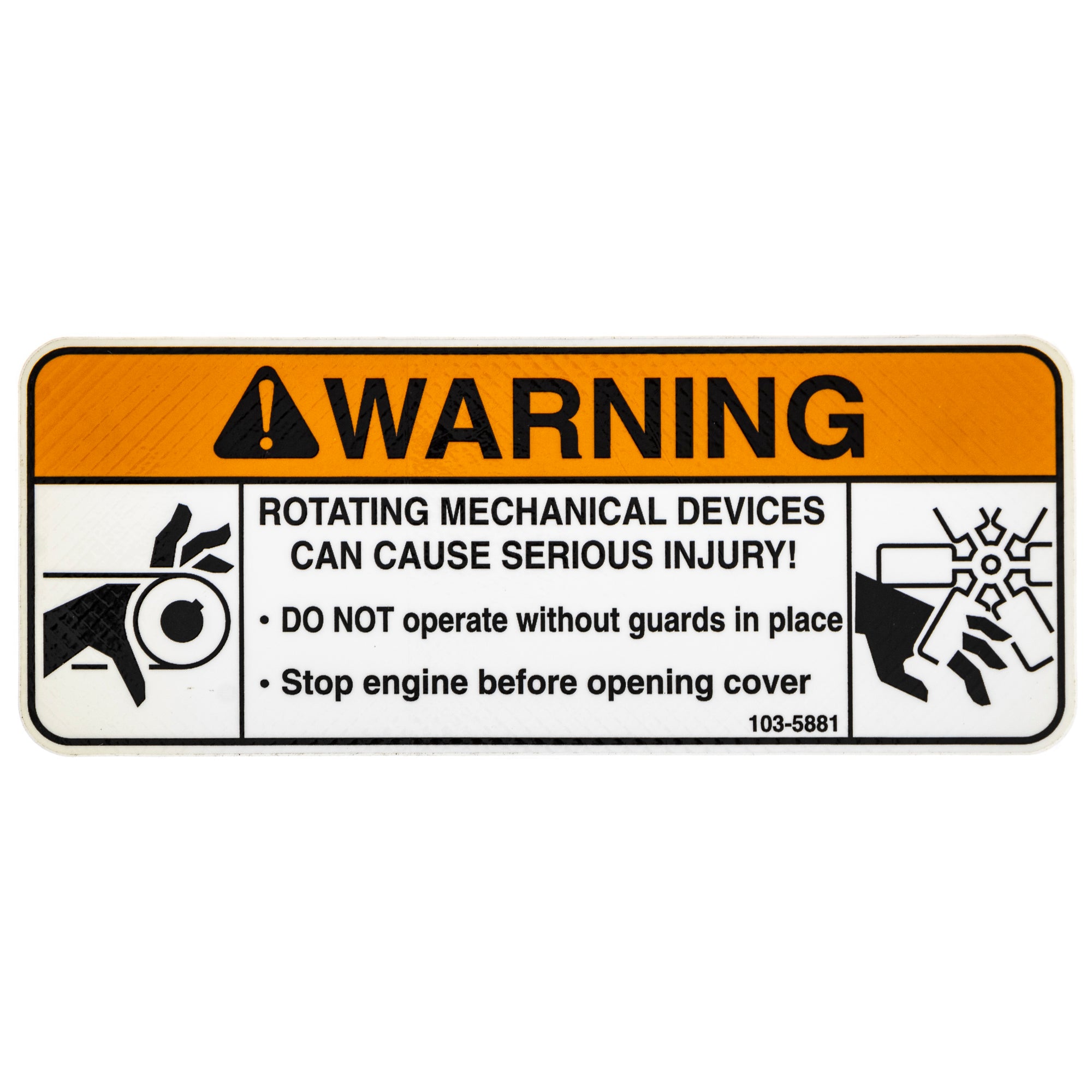 Exmark 103-5881 Rotating Devices Decal