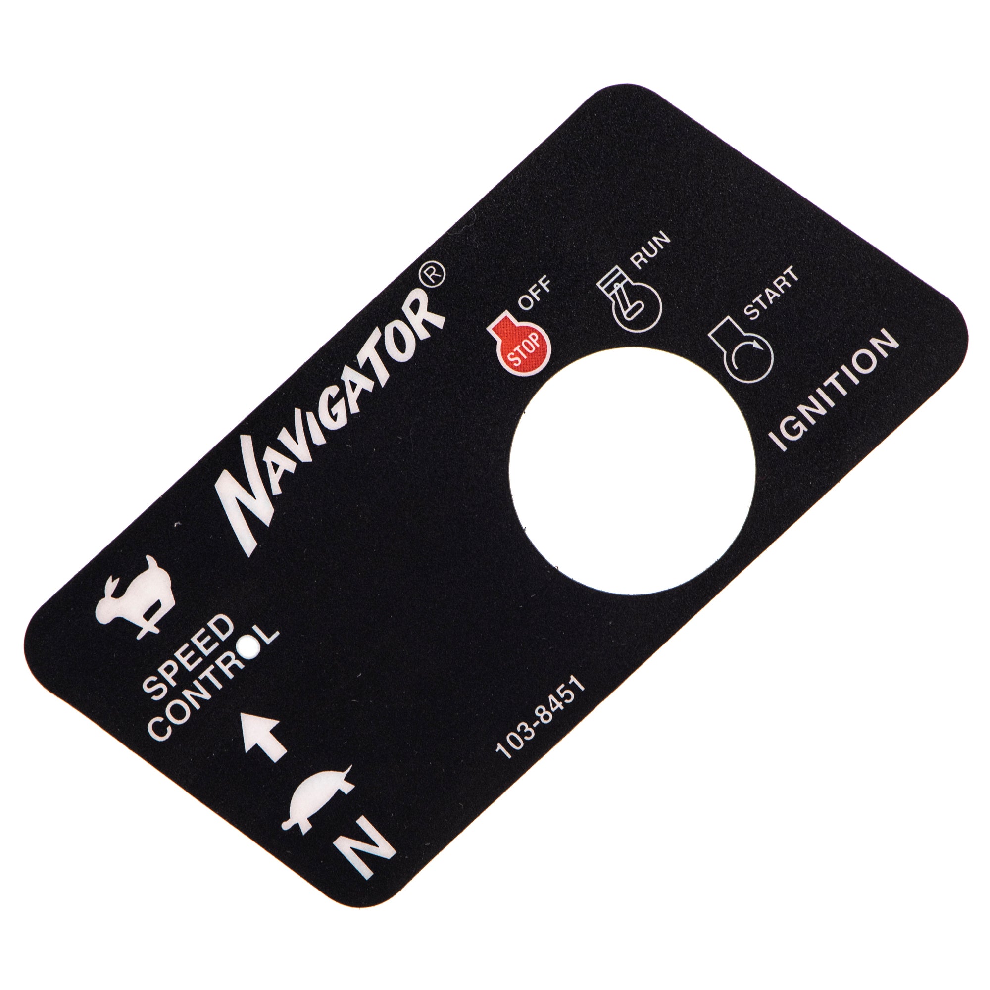 Exmark 103-8451 Ignition Speed Control Decal