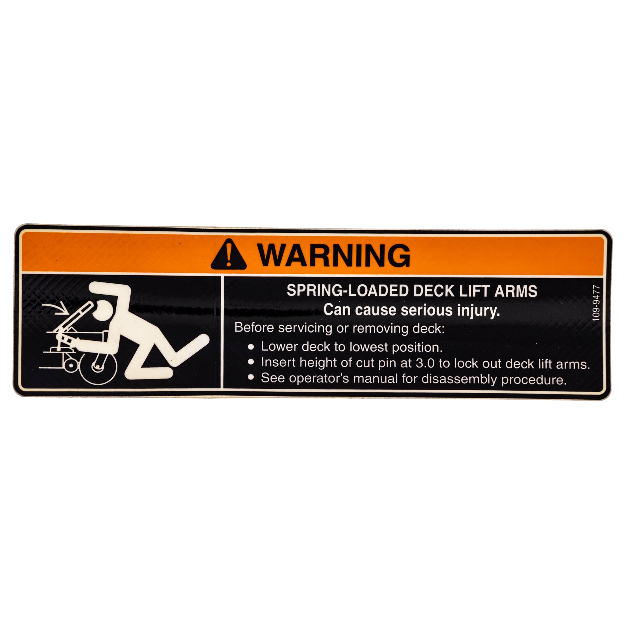 Exmark 109-9477 Warning Decal