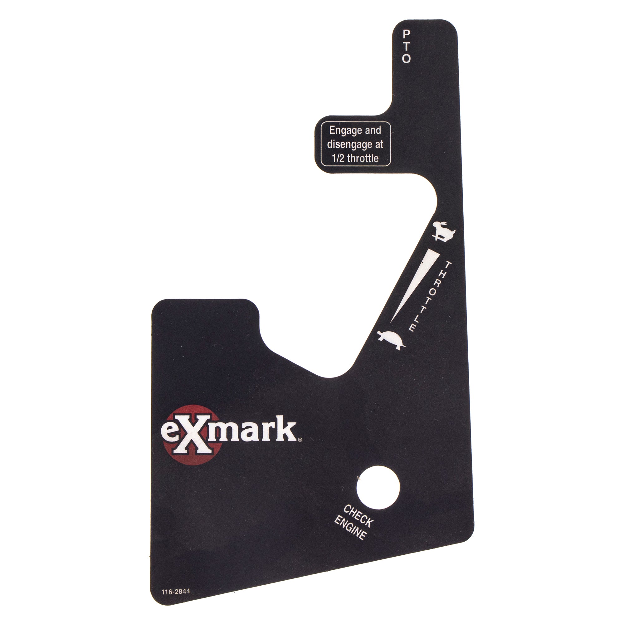 Exmark 116-2844 Control Panel EFI Decal
