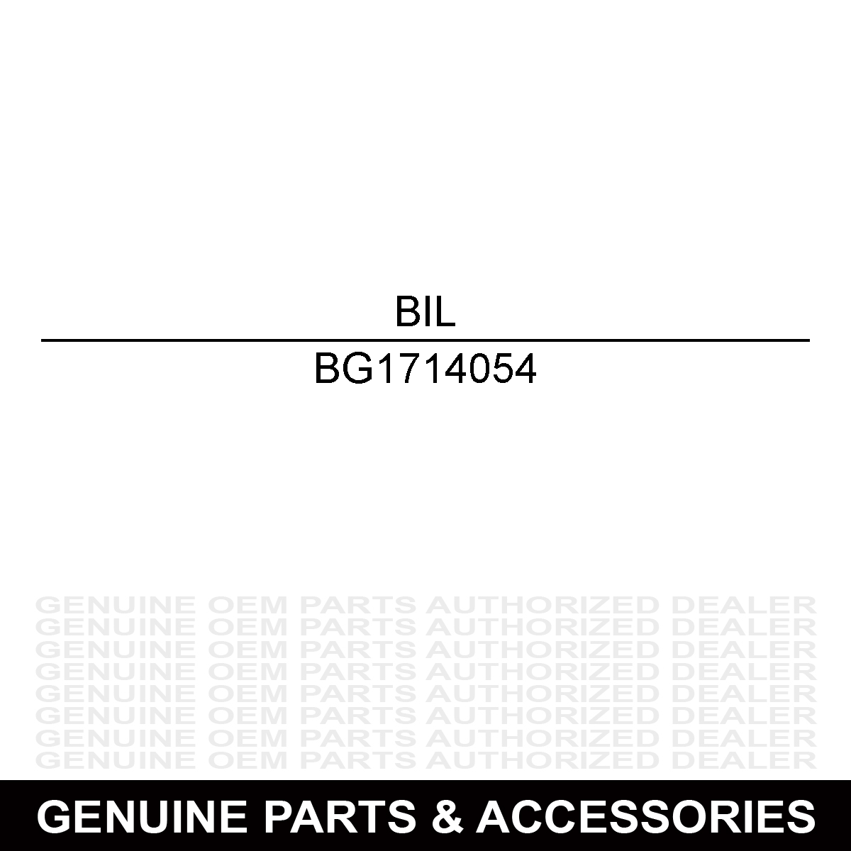 Billy Goat 1714054 Key