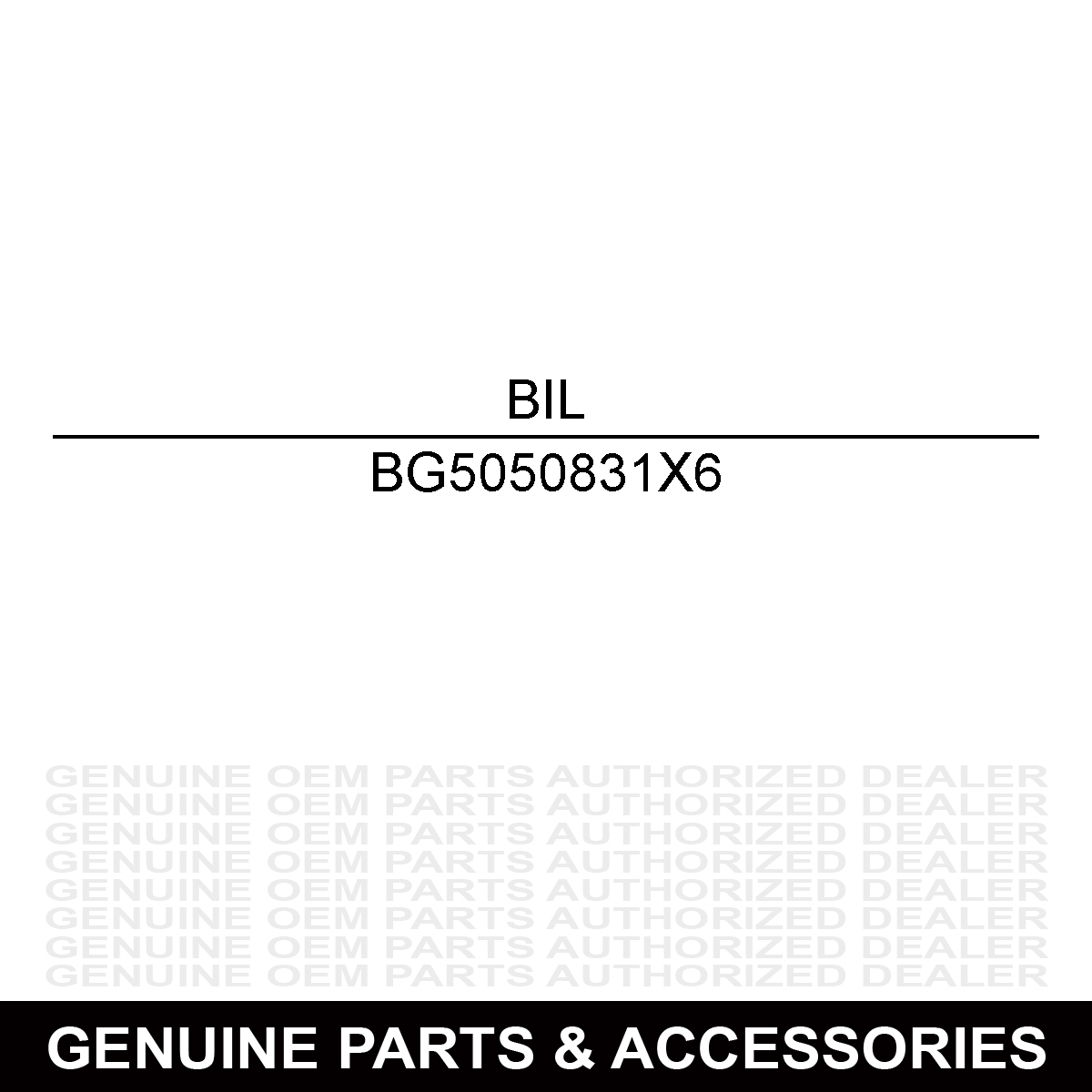 Billy Goat 5050831X6 Fuel Line