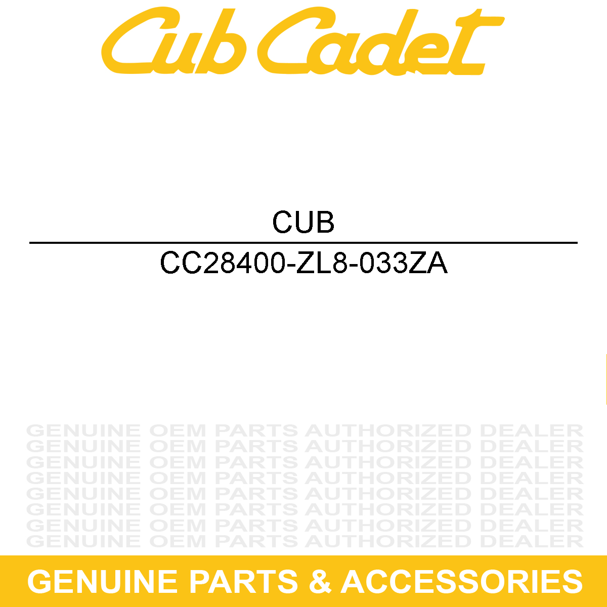 CUB CADET 28400-ZL8-033ZA STARTER ASM-RECOIL