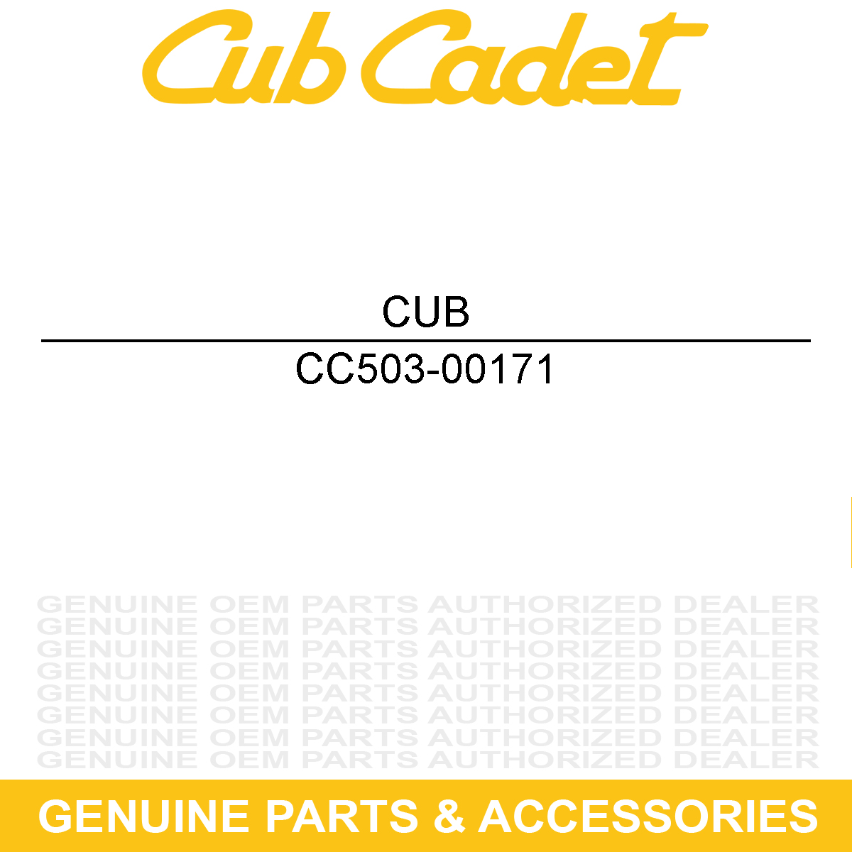 CUB CADET 503-00171 BEARING 6305