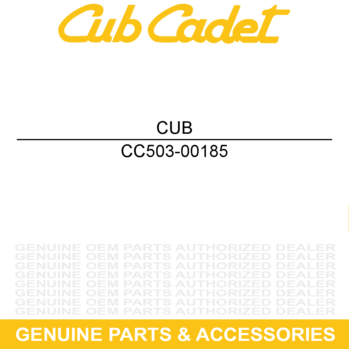 CUB CADET 503-00185 NEEDLE BEARING