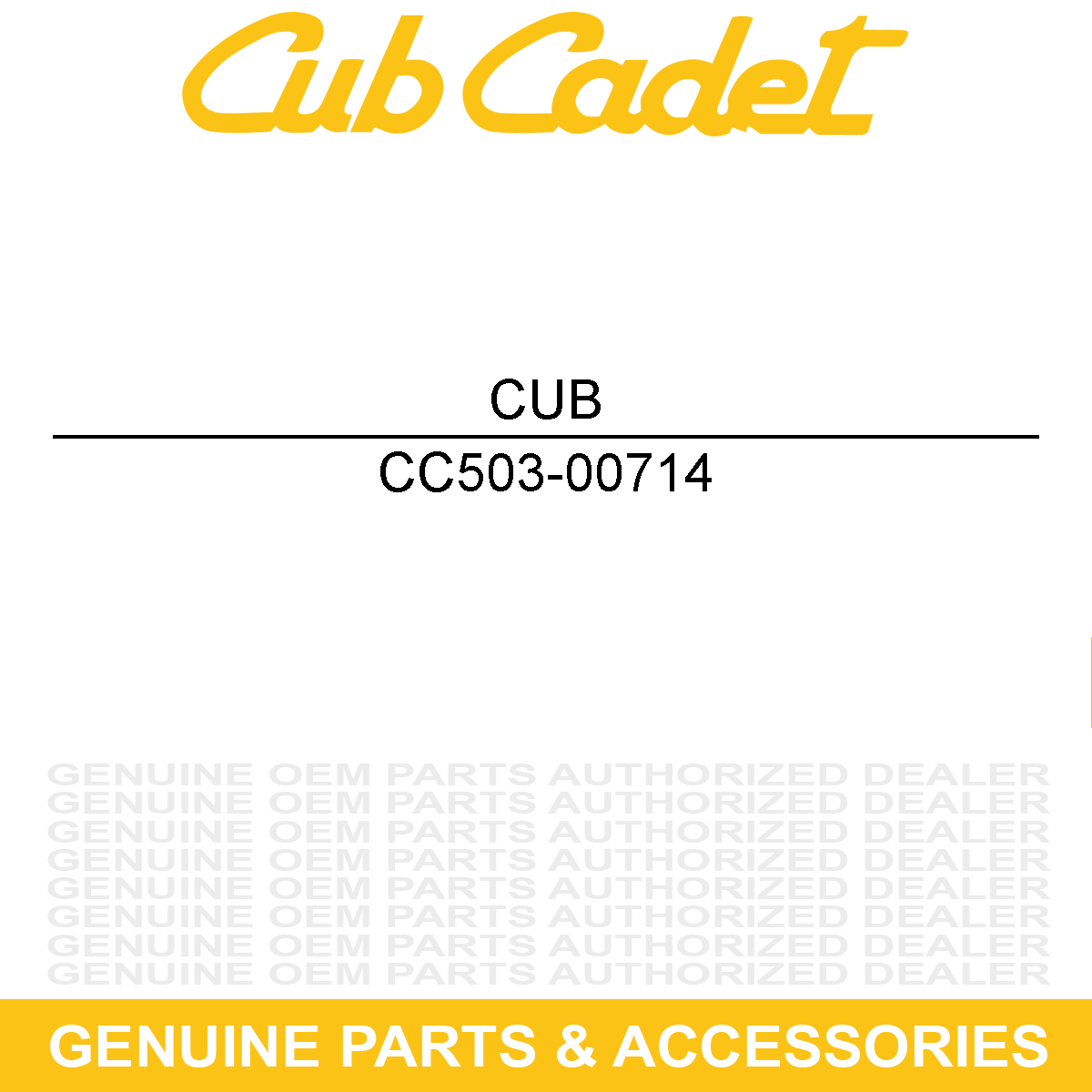 CUB CADET 503-00714 Air Filter Outlet Pipe