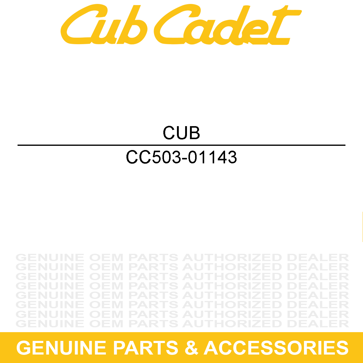 CUB CADET 503-01143 SHIFT SHAFT COVER