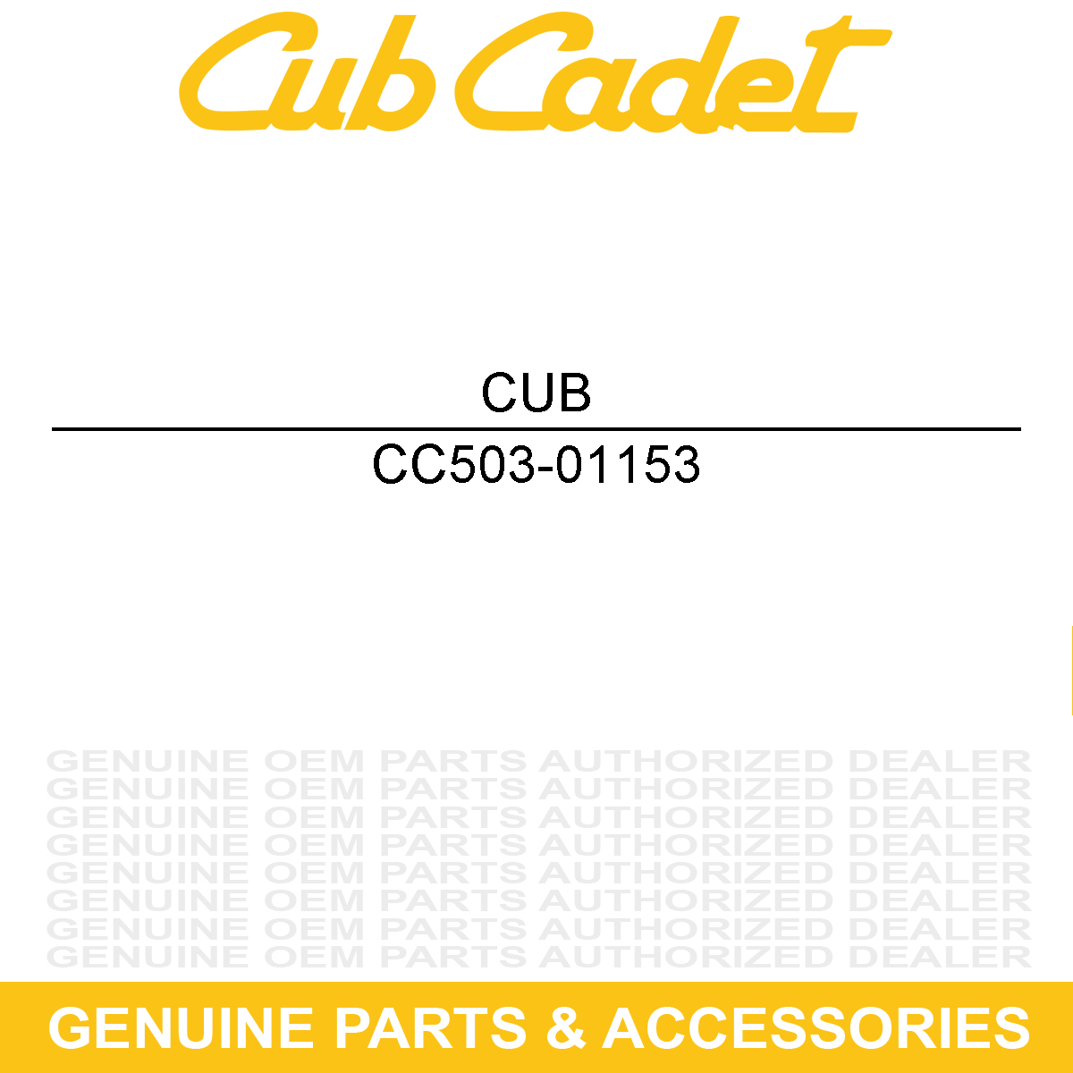 CUB CADET 503-01153 O-RING 36X3.5