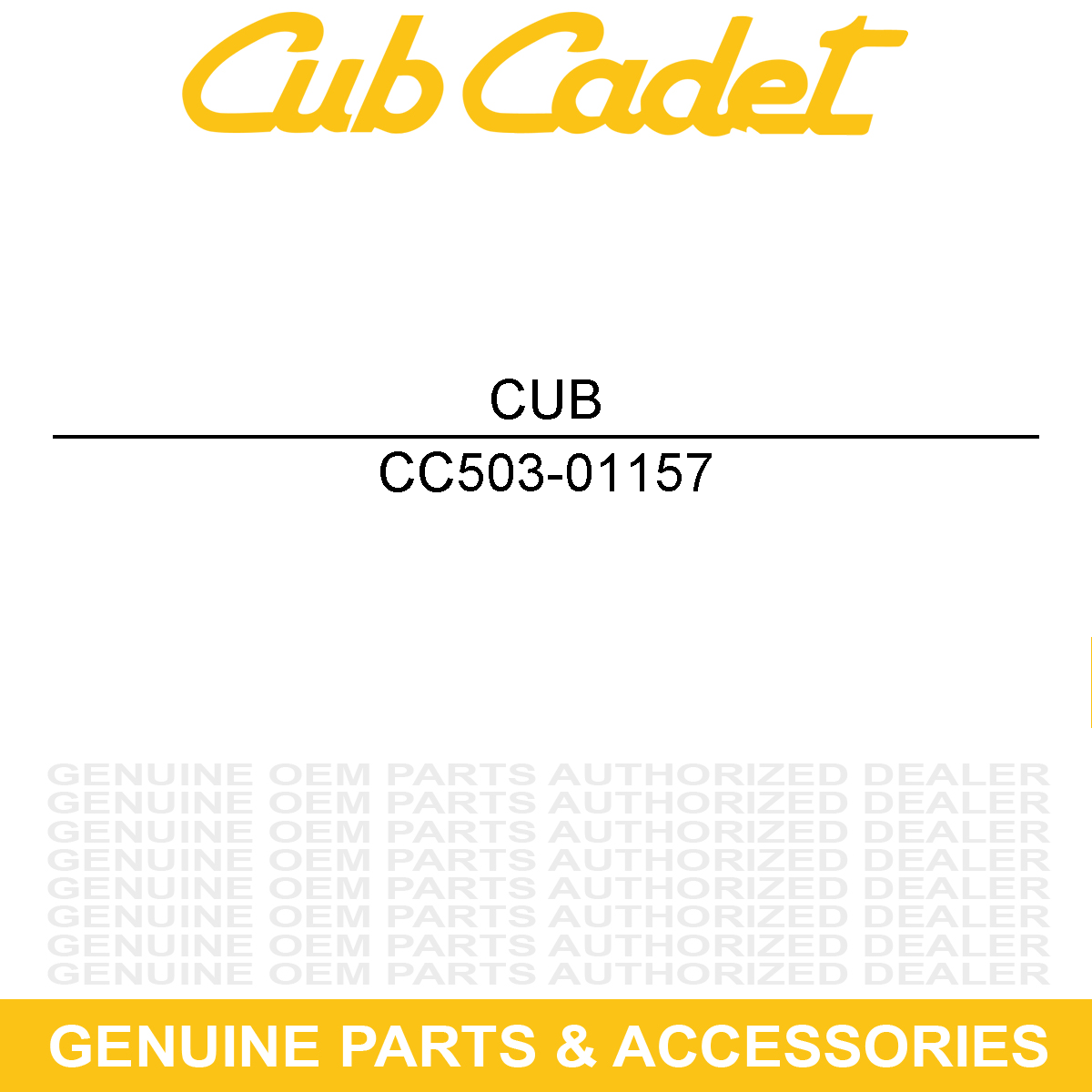 CUB CADET 503-01157 FILTER JOINT