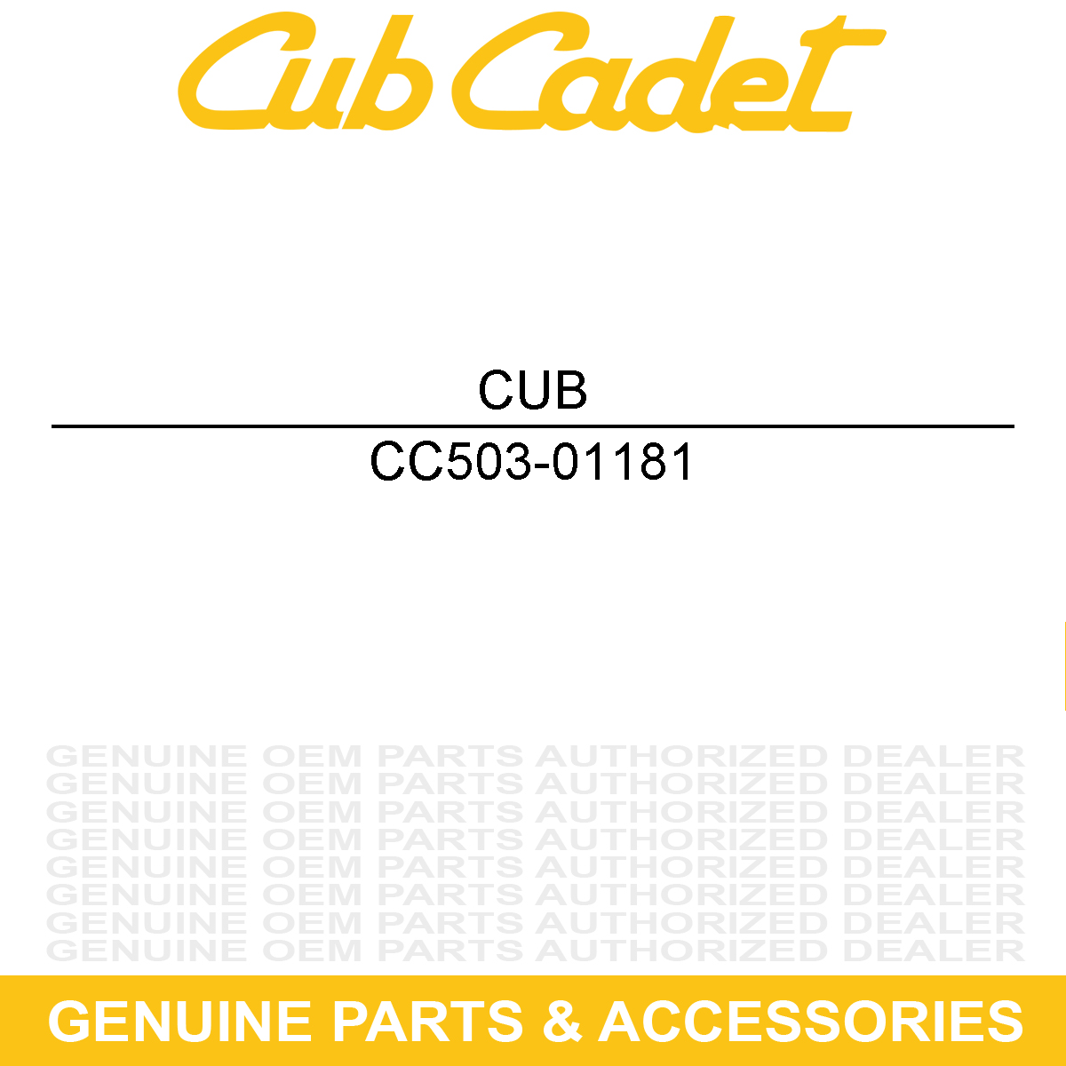 CUB CADET 503-01181 O-RING 64.4X3.1
