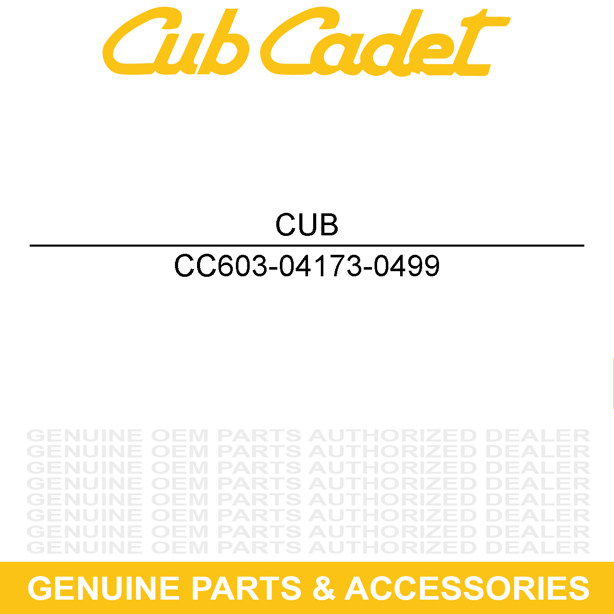 CUB CADET 603-04173-0499 Rear Rim Assembly Beige