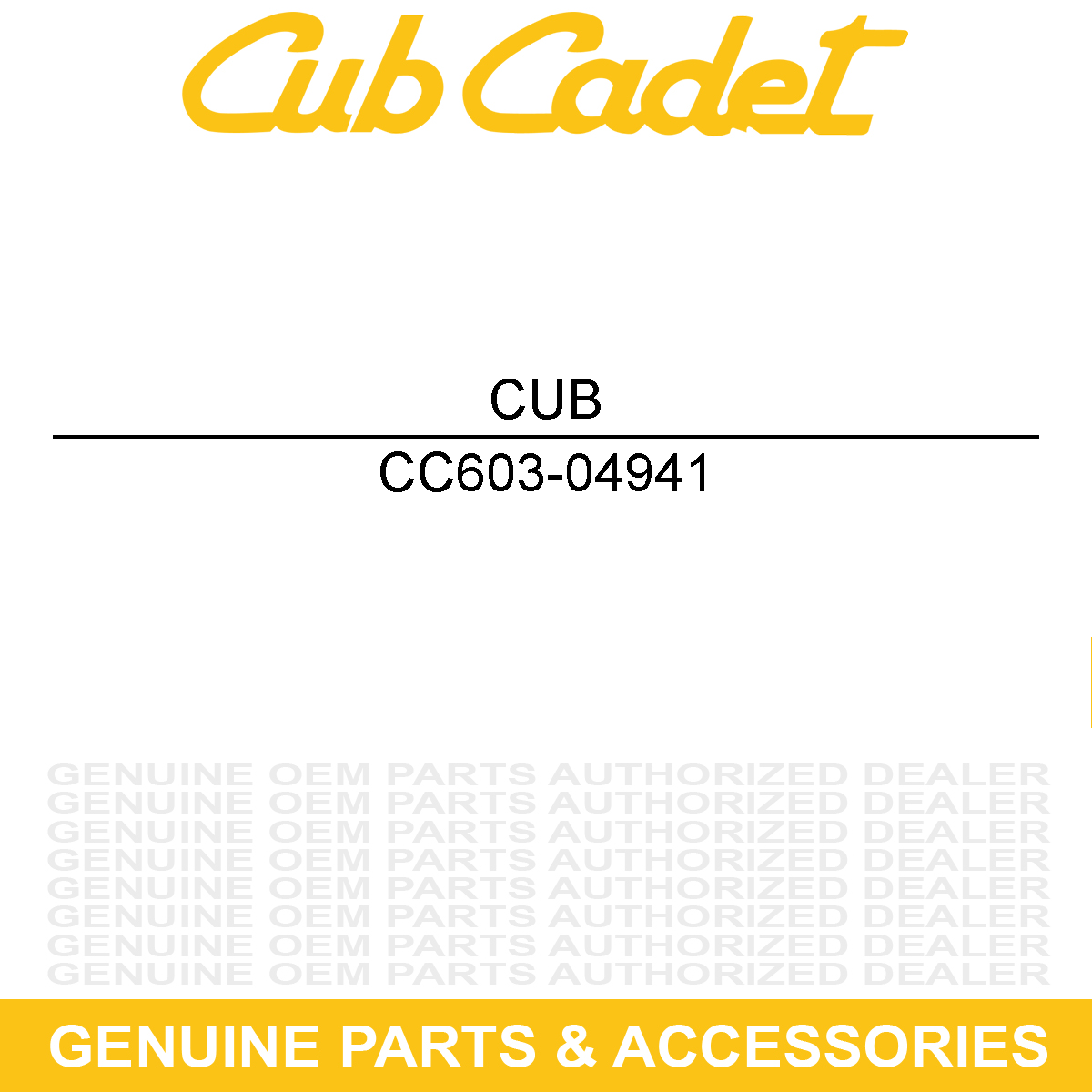 CUB CADET 603-04941 Blade Bolt Assembly