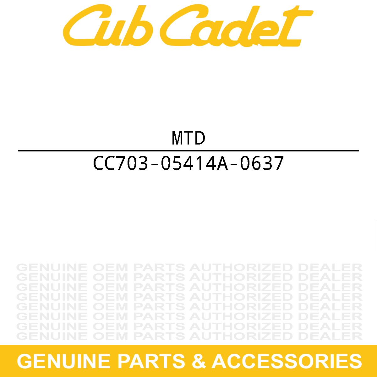 MTD 703-05414A-0637 BRKT-DECK HANGER