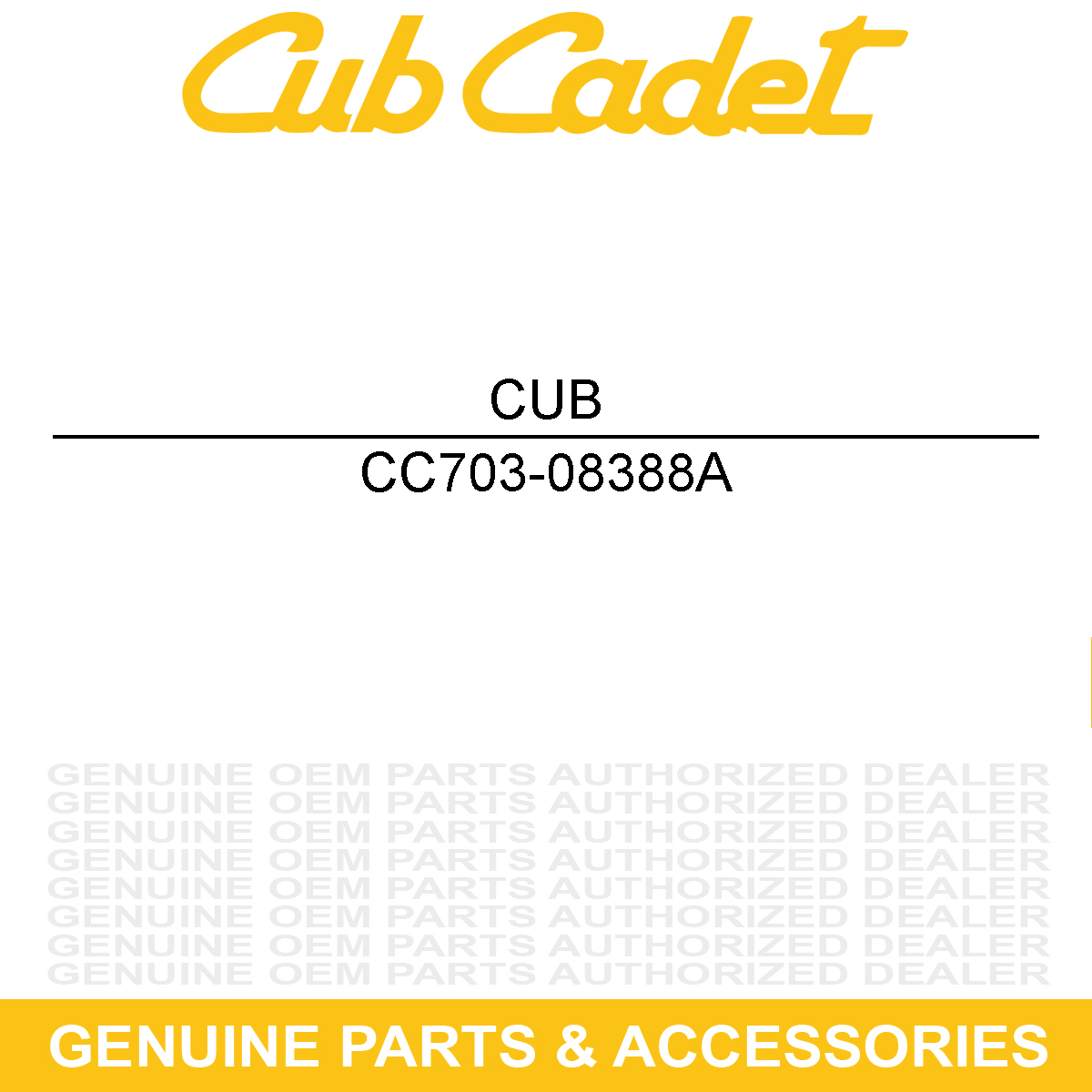 CUB CADET 703-08388A ARM-SLIDER LIFT IN