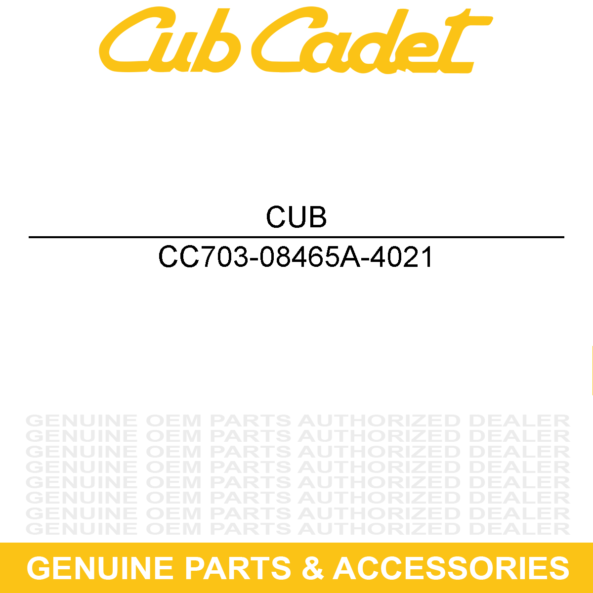 CUB CADET 703-08465A-4021 GUARD-FINGER STMP