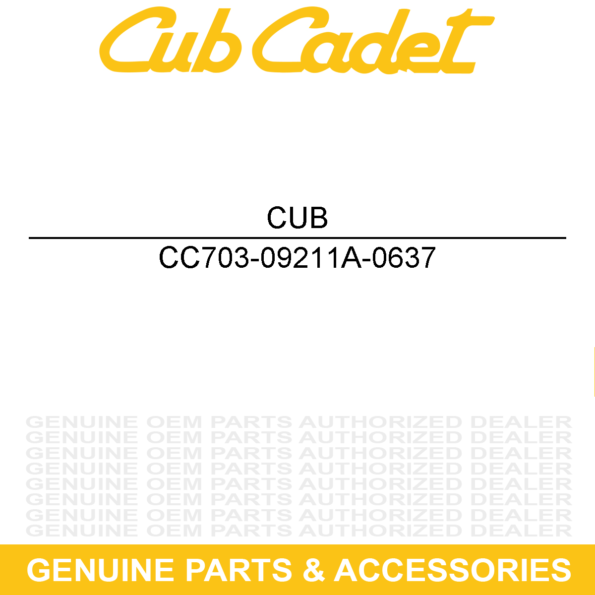 CUB CADET 703-09211A-0637 BRKT-LAPBAR BRACE