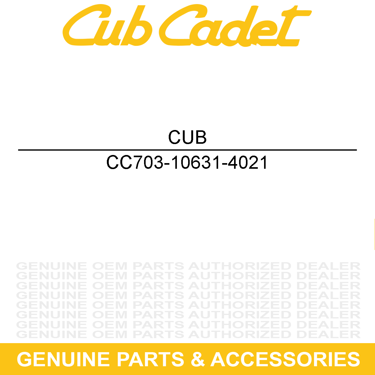 CUB CADET 703-10631-4021 FRONT AXLE SUPPORT