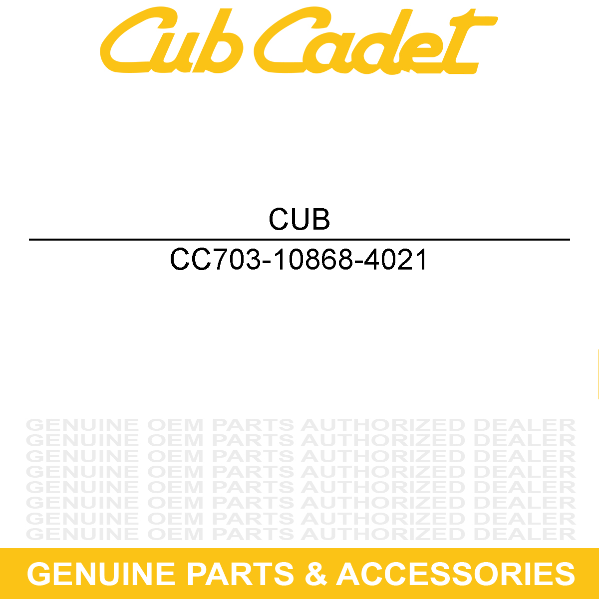 CUB CADET 703-10868-4021 CHUTE SUPPORT PLAT
