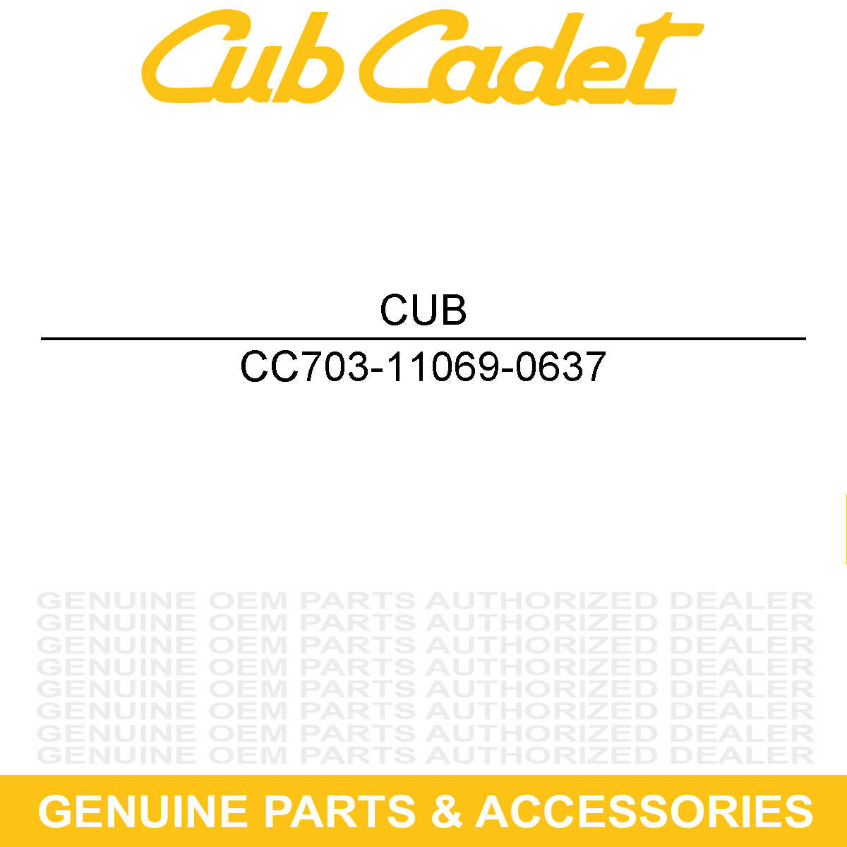 CUB CADET 703-11069-0637 Powder Black Tilt Actuator Bracket