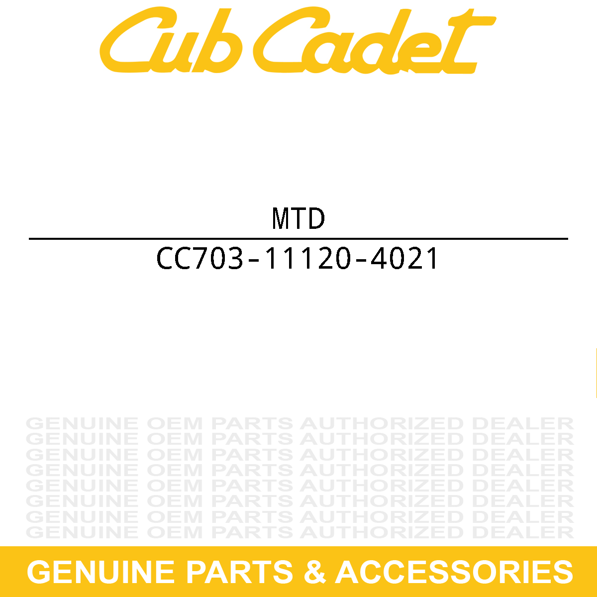 MTD 703-11120-4021 Console Cover