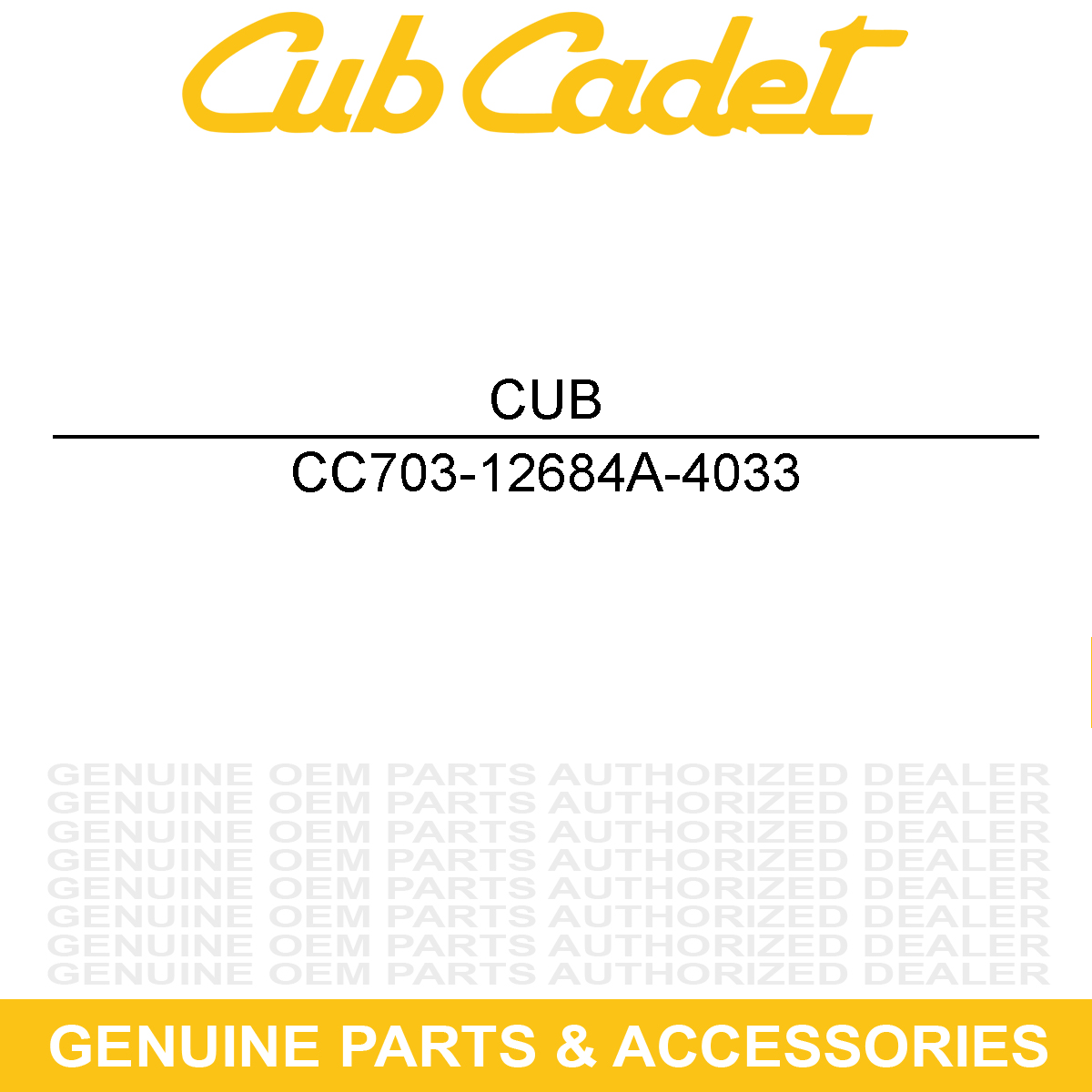 CUB CADET 703-12684A-4033 Floorboard