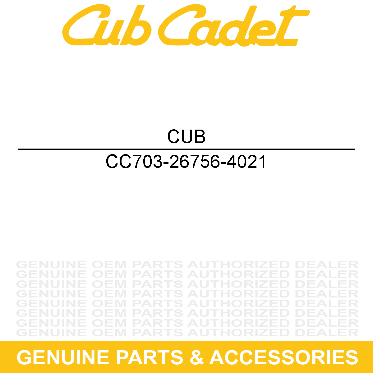 CUB CADET 703-26756-4021 Brake Cable Sensor Bracket