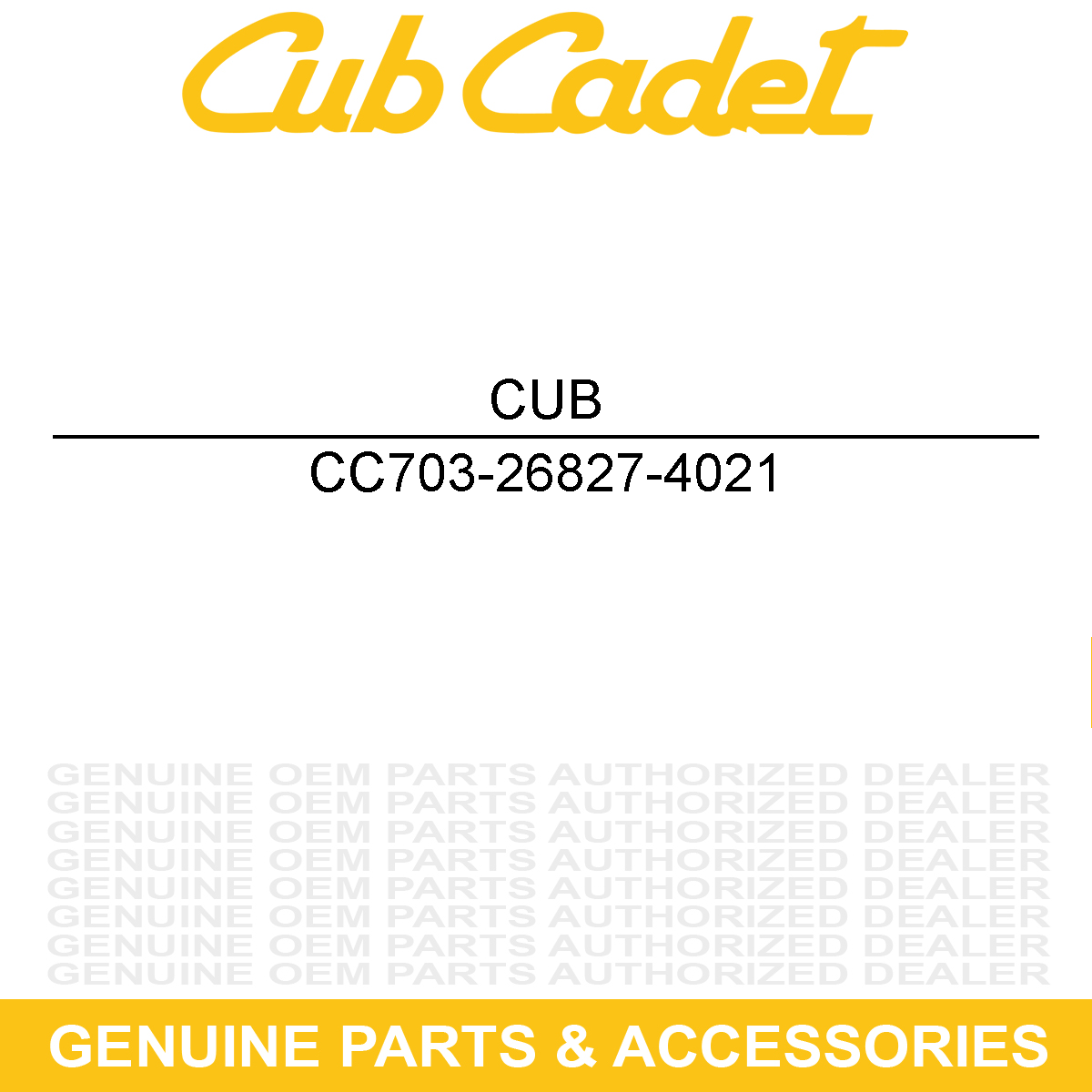 CUB CADET 703-26827-4021 Alternator Bracket