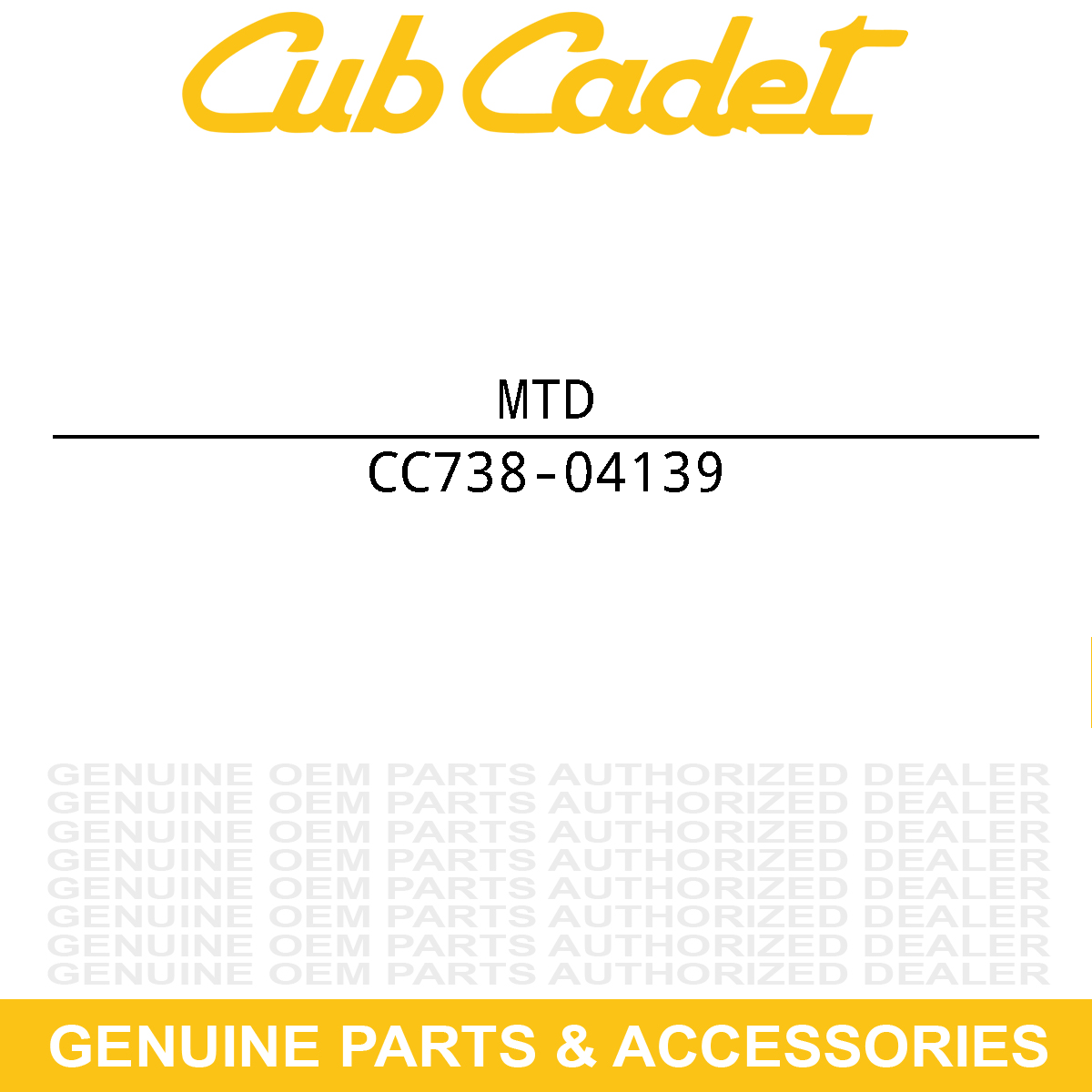 MTD 738-04139 STUD: 33 X 1.75 3/