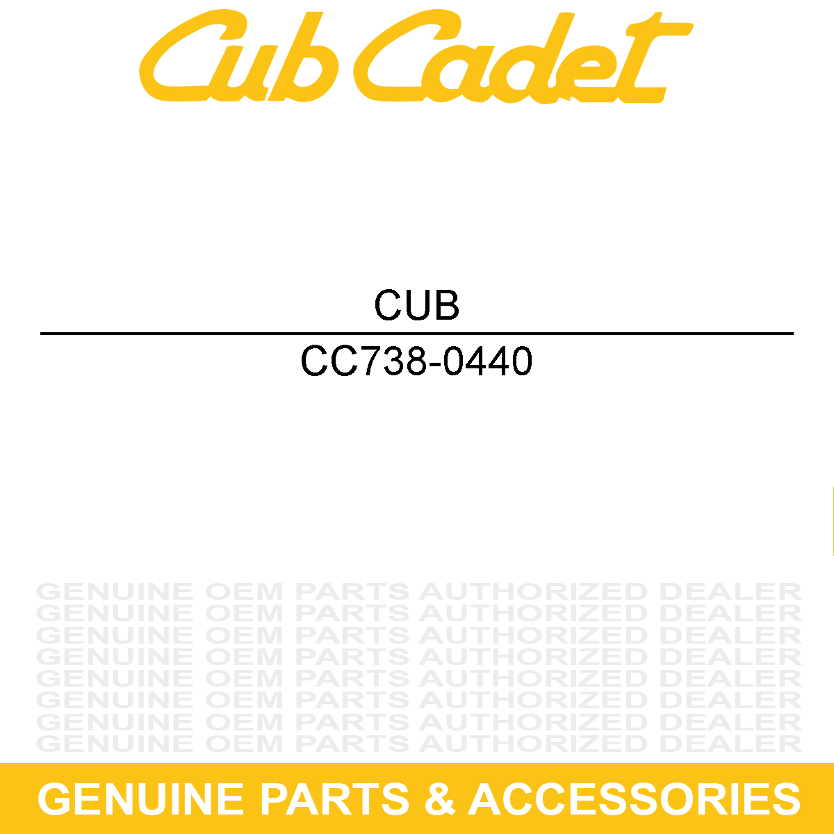 CUB CADET 738-0440 Shoulder Spacer .375" Dia. X .170