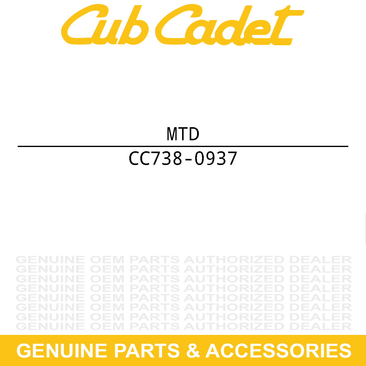 MTD 738-0937 SHAFT-STEERING 20"