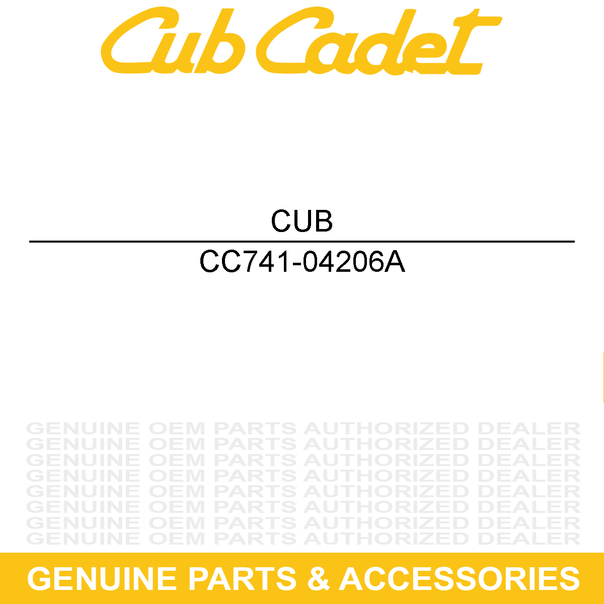 CUB CADET 741-04206A BEARING-SLEEVE .62