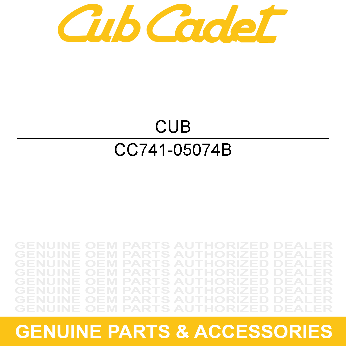 CUB CADET 741-05074B Flg .63x.83x. Bearing