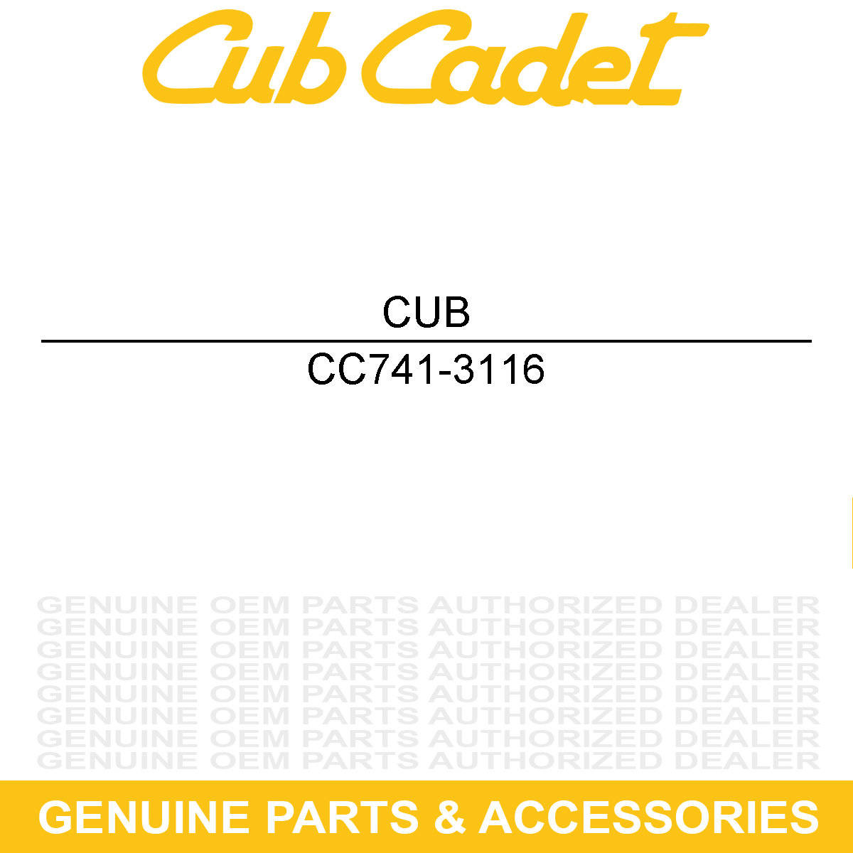 CUB CADET 741-3116 BEARING-BALL