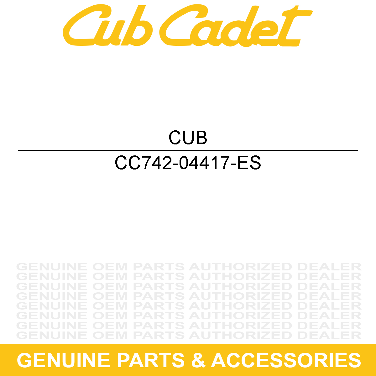 CUB CADET 742-04417-ES 17" HI-LIFT BLADE