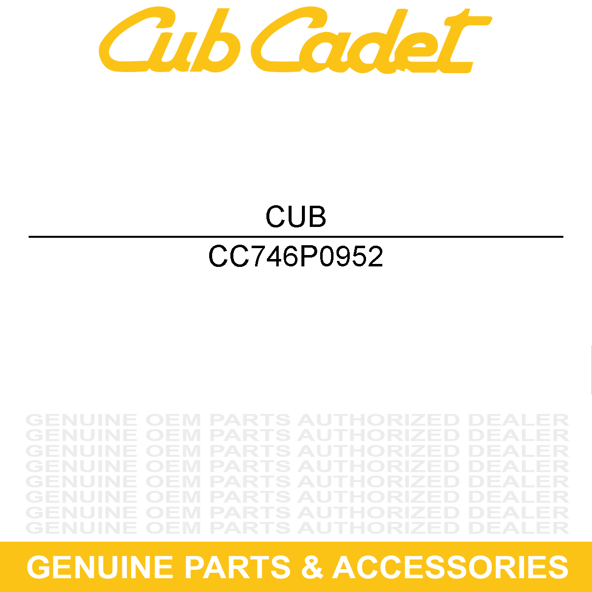 CUB CADET 746P0952 Drive Clutch Cable