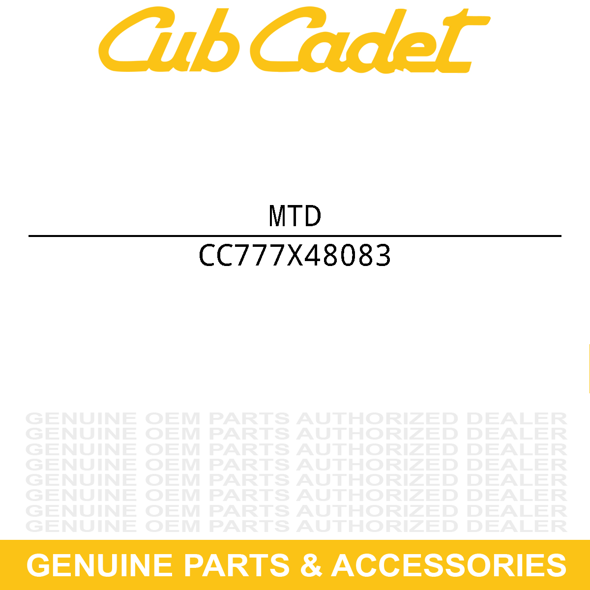 MTD 777X48083 LBL-CPX GRILLE LEN