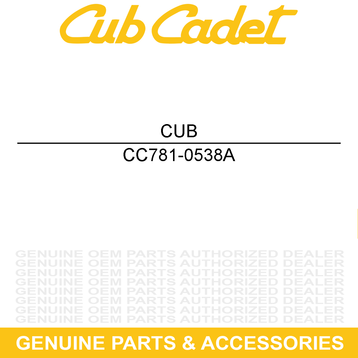 CUB CADET 781-0538A Hose Guard