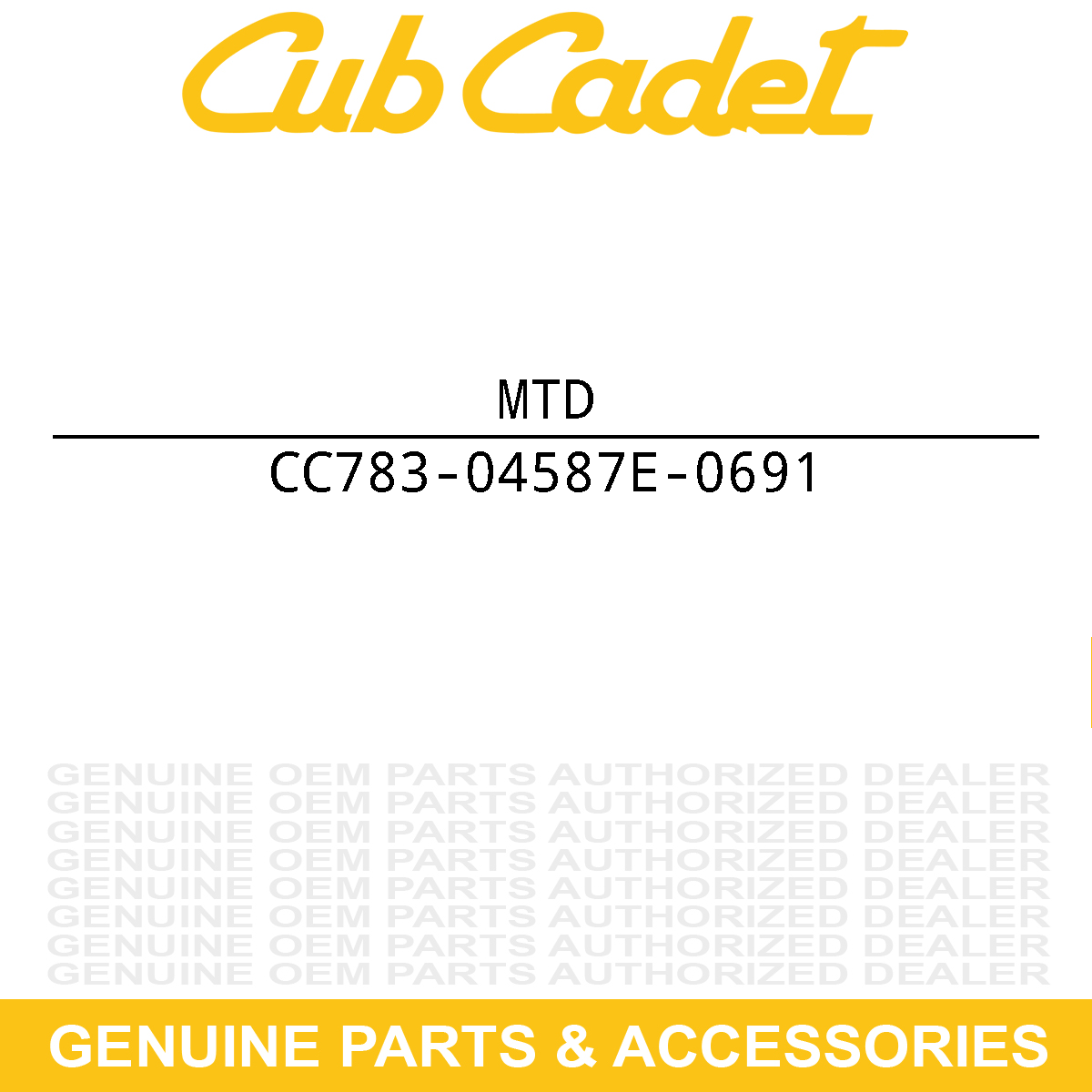 MTD 783-04587E-0691 FENDER-LT5 SNGL