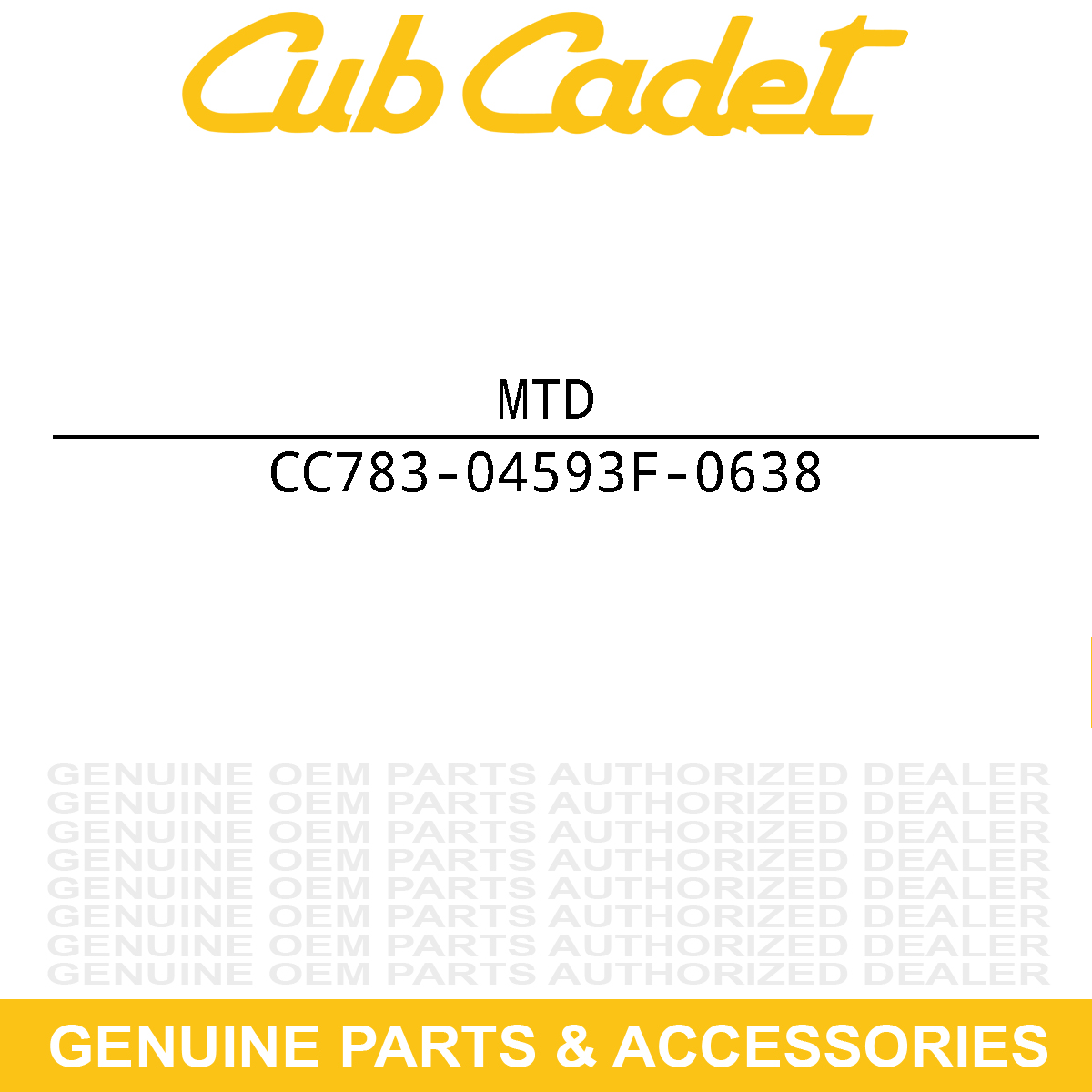 MTD 783-04593F-0638 FENDER-LT5HYDRO