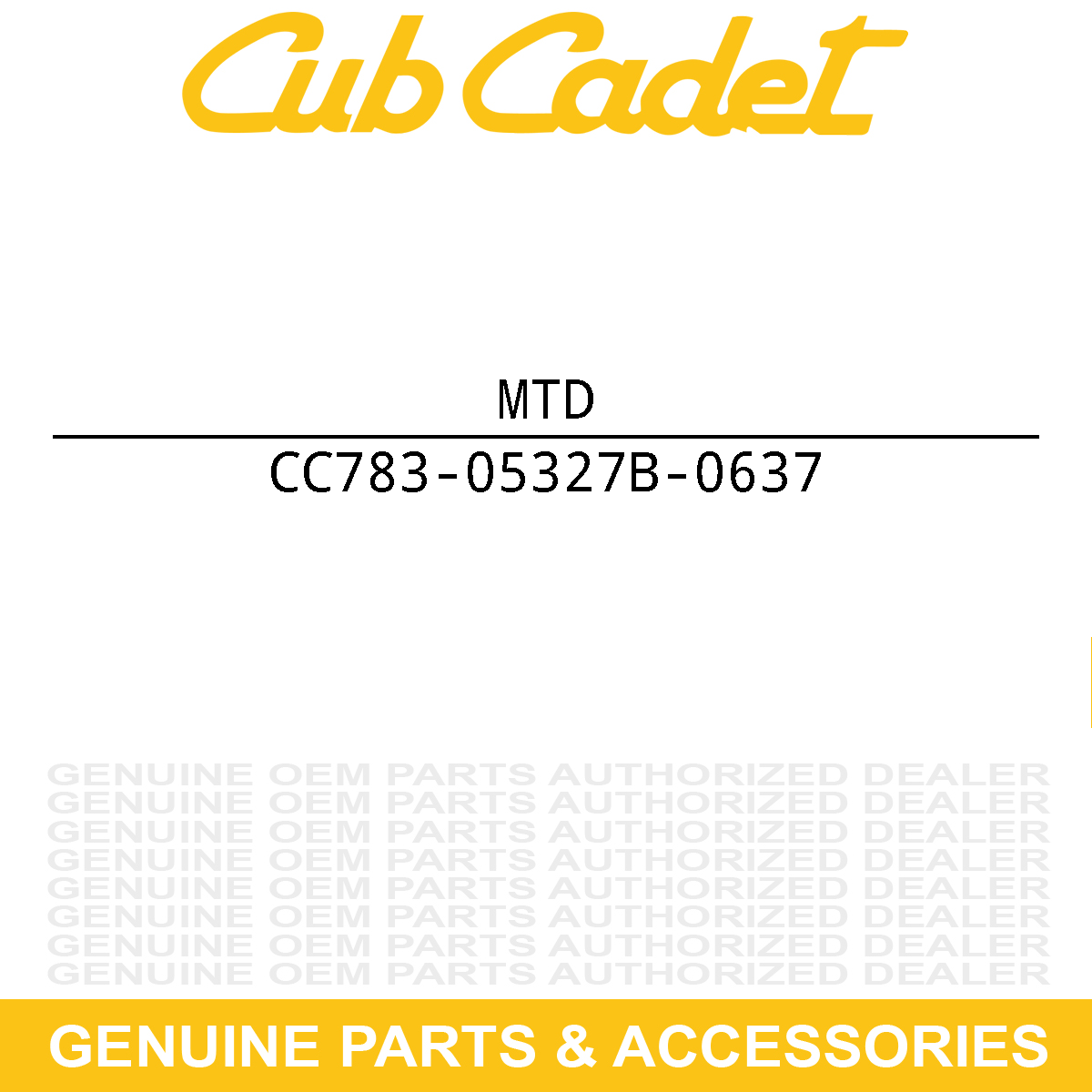 MTD 783-05327B-0637 BRACKET-SUPPORT PI