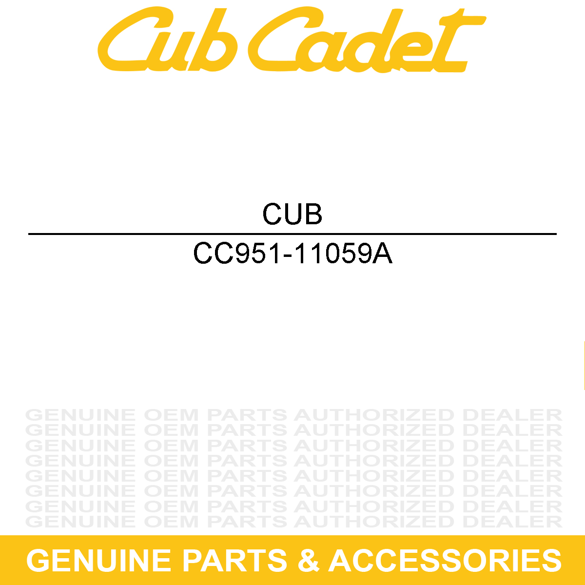 CUB CADET 951-11059A Complete Gasket Kit