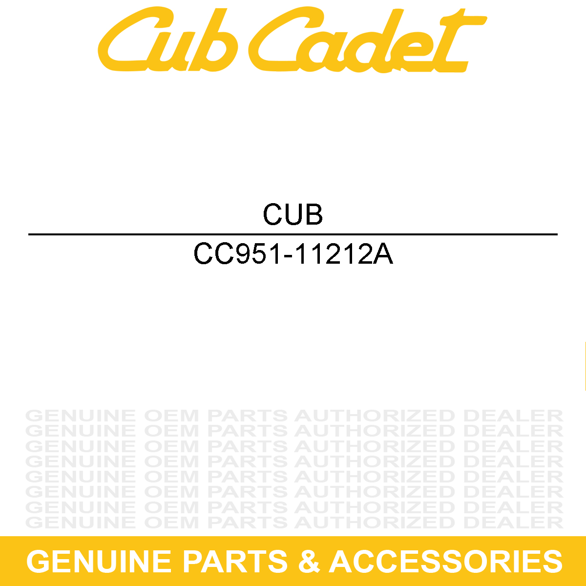 CUB CADET 951-11212A GASKET-MUFFLER