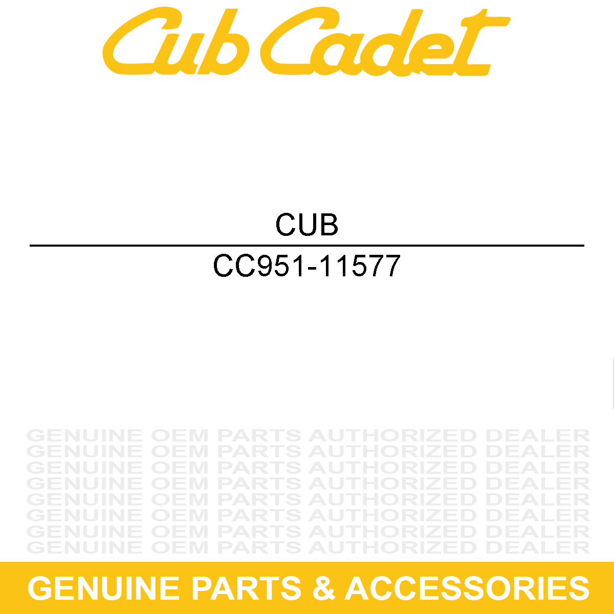 CUB CADET 951-11577 O-Ring 15.8 X 2.5